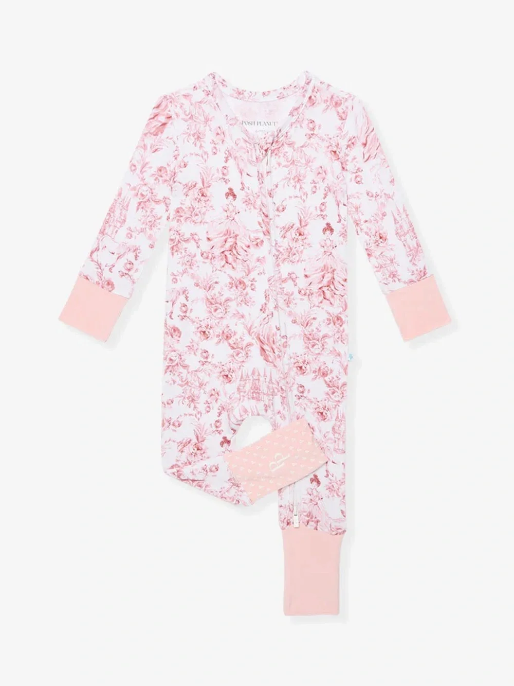 Posh Peanut Pink Floral One-Piece Pajama, Antoinette, New With Tags